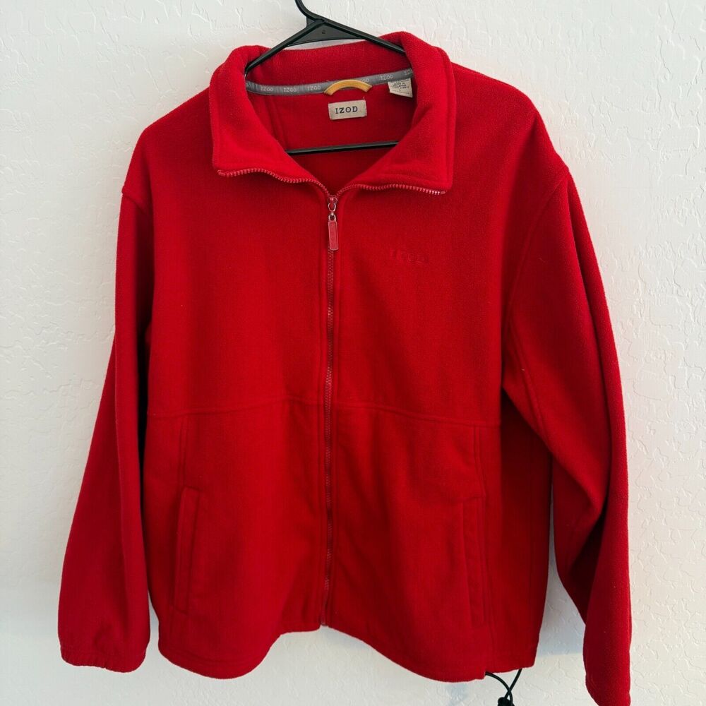 Vintage IZOD Fleece 1/4 Zip Pullover Mens Large